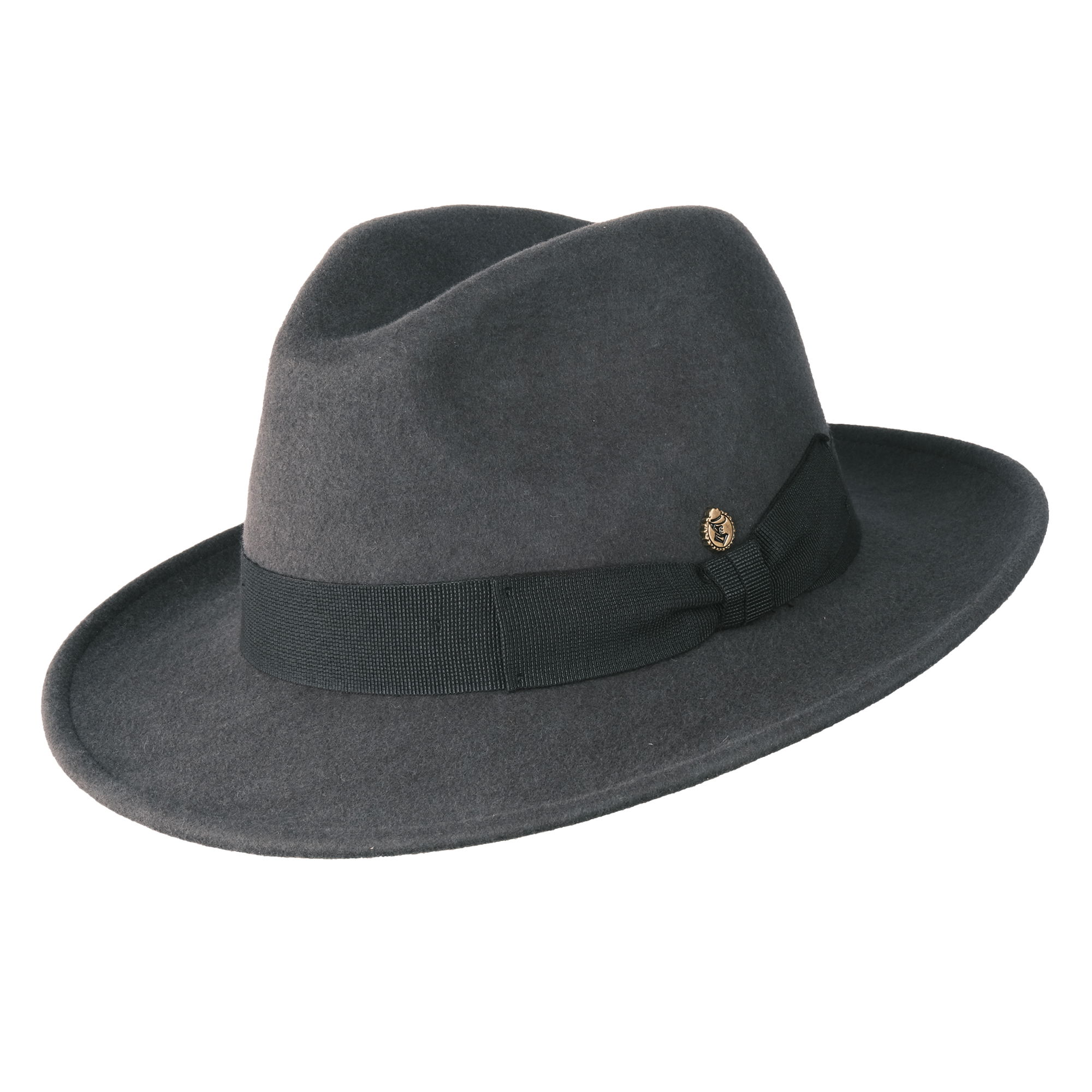 Fedora Filzhut Milano dunkelgrau M